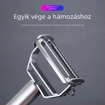 Rozsdamentes acél konyhai reszelő és hámozó – multifunkcionális gyümölcsökhöz, zöldségekhez és burgonyához