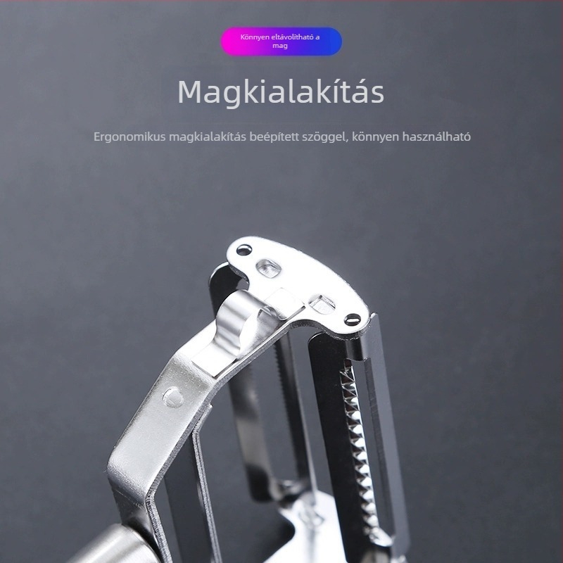 Rozsdamentes acél konyhai reszelő és hámozó – multifunkcionális gyümölcsökhöz, zöldségekhez és burgonyához