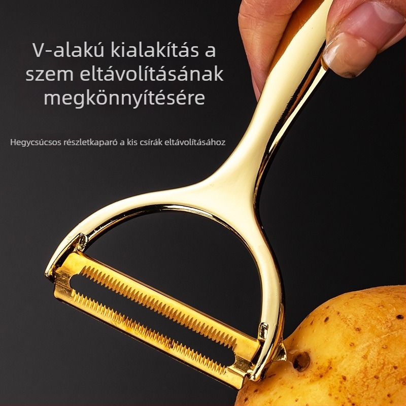Cink‑ötvözetű hámozó alma és burgonya – multifunkcionális konyhai eszköz