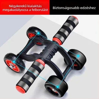 Négykerekű hasizom görgő otthoni edzéshez