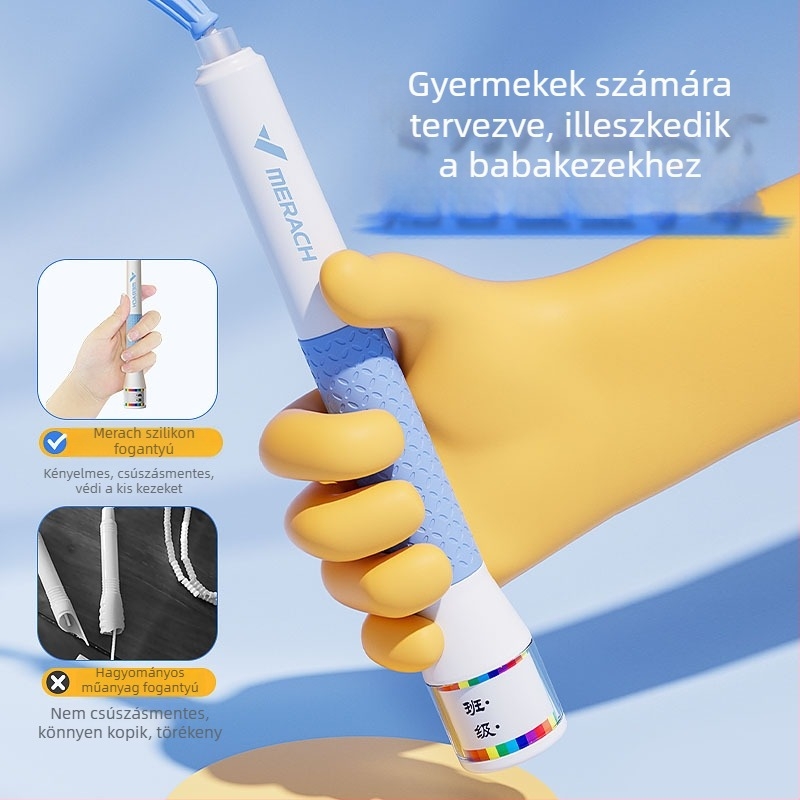 MERACH gyerekeknek készült bambuszgyöngyös ugrókötél általános iskolások számára, kényelmes, csúszásmentes, nem tekeredik könnyen, könnyű