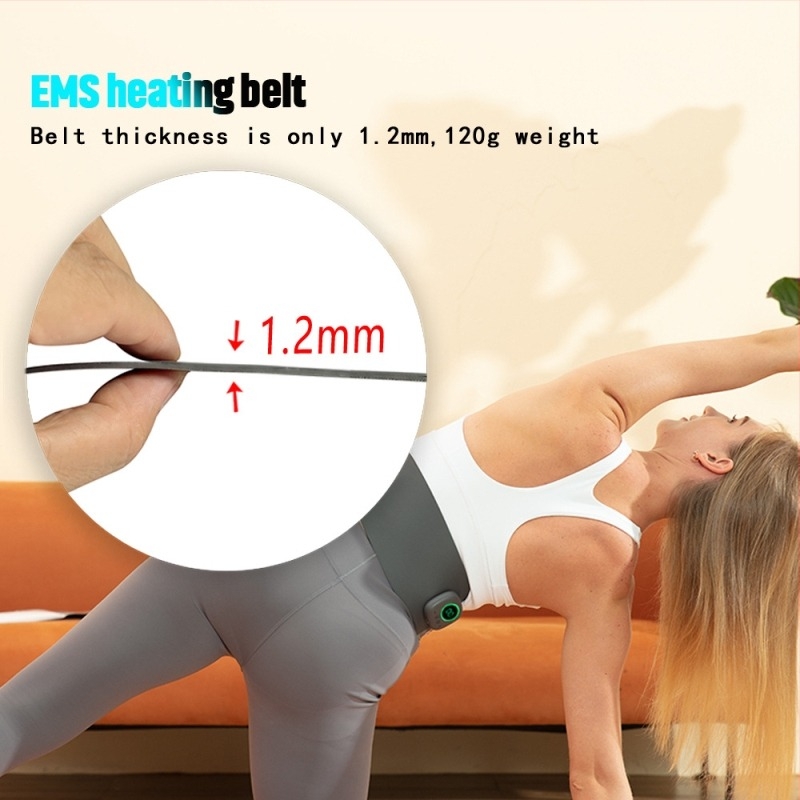 EMS hasizom masszázsöv – összecsukható fitnesz eszköz, modell K3, zsírégetés, hőkezelés, derék és has támasz