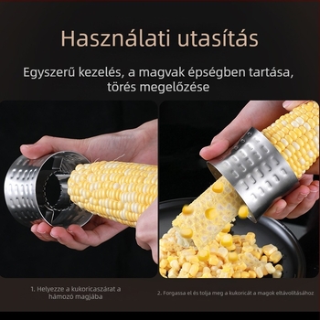 304 rozsdamentes acél kukoricahántoló – kézi konyhai eszköz