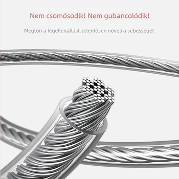 Ugrókötél alumíniumötvözetből, acélhuzallal – fitness, edzés terheléssel felnőtteknek és gyerekeknek