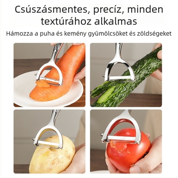 304 rozsdamentes acélból készült gyümölcs- és zöldségHámozó – alma hámozó, többfunkciós hámozóeszköz