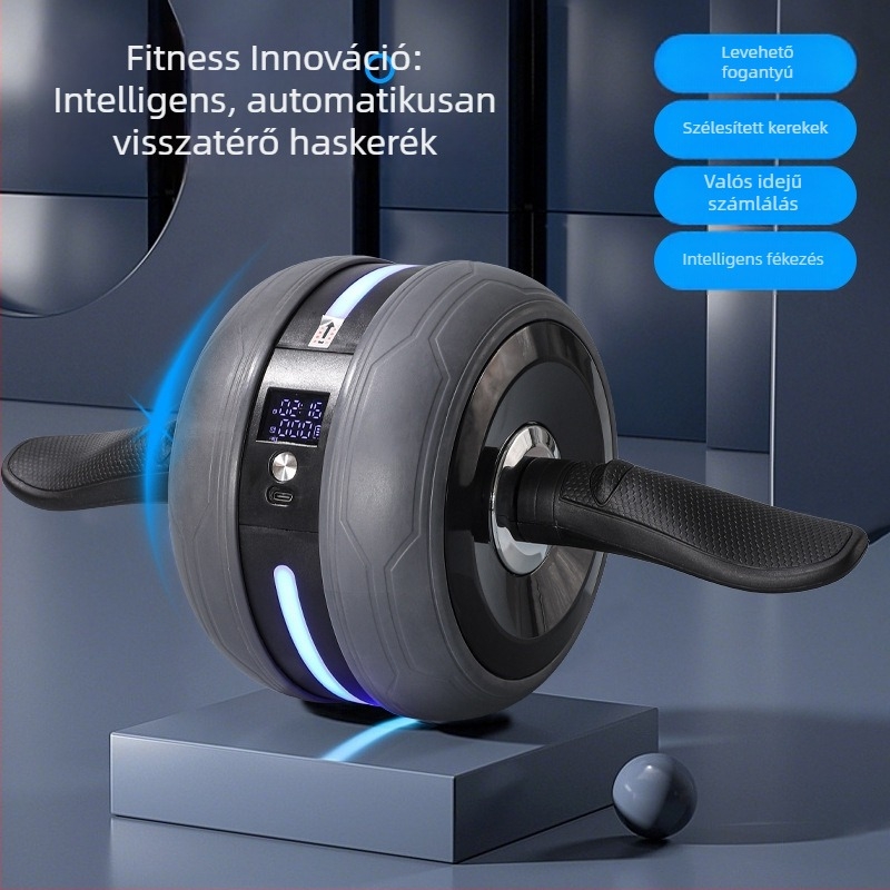 Hasizom-kerék könyöktámasz és automatikus visszatéréssel – otthoni fitnesz eszköz