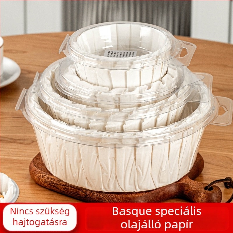 Basque sütőpapír, olajálló, hajtásmentes torta- és desszertformákhoz