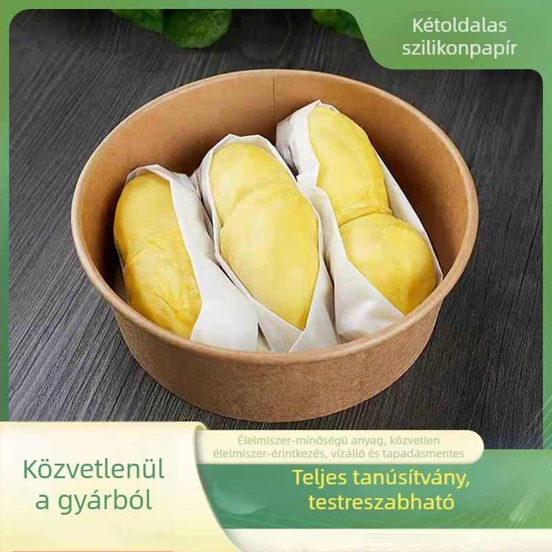 Durian Paper Pack - élelmiszer-minőségű fagyasztott tapadásmentes sütőpapír, egyszer használható, vízálló és olajálló