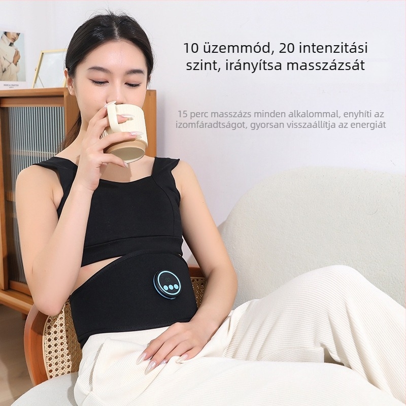 LIWANMER Otthoni EMS deréktáji és hasi edzőkészülék intelligens deréktámogatással, kényelmes masszázs a zsírégetésért és a has formázásáért