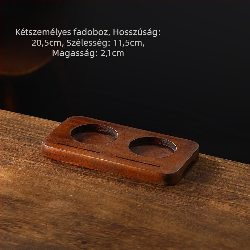 Kerámia kávéscsésze készlet lyukas fa tálcával, hideg áztatáshoz és lattehoz, retro stílus