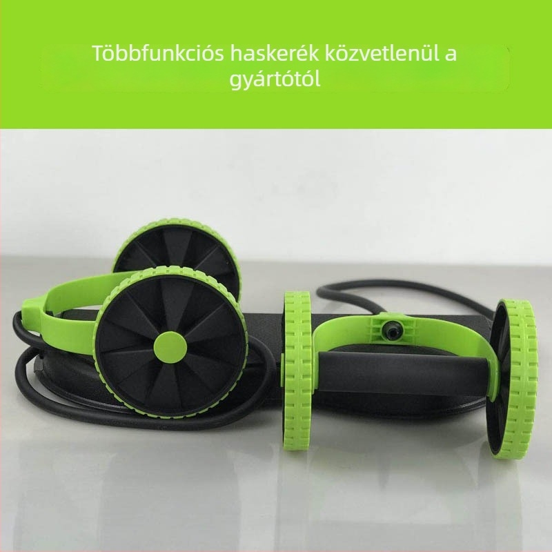 Kétkerekű összecsukható haskerék ellenálláshúrral, otthoni, irodai és szabadtéri edzéshez