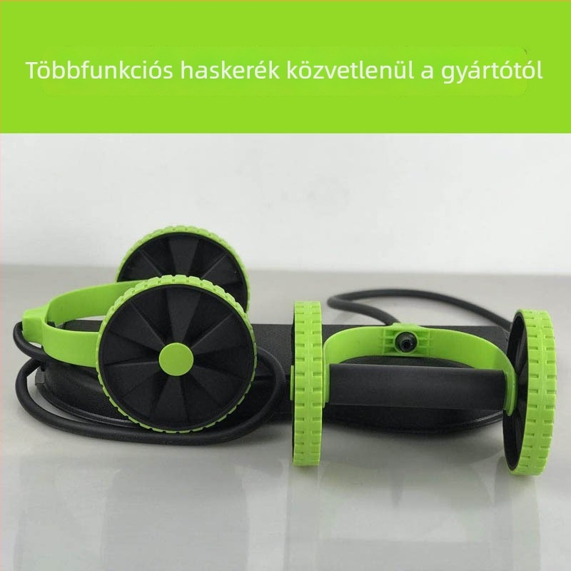 Kétkerekű összecsukható haskerék ellenálláshúrral, otthoni, irodai és szabadtéri edzéshez