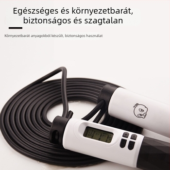 Gold Medal elektronikus számolós ugrókötél LED kijelzővel, ABS csúszásmentes markolattal, acélhuzalból készült kötél, hossz 2,8 m
