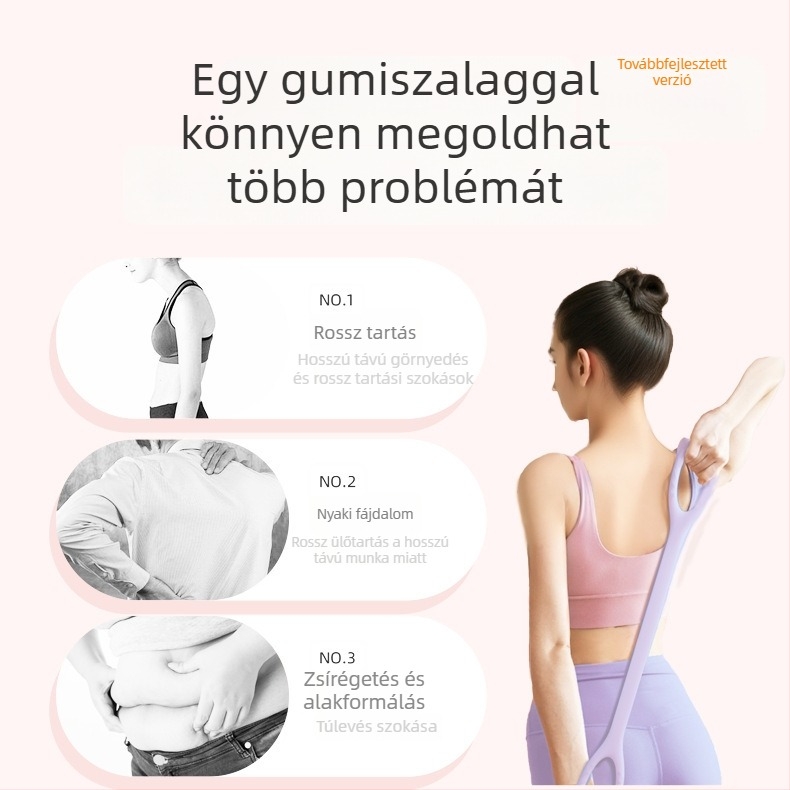 8 alakú feszítő a vállak és a hát nyitásához – többfunkciós jóga edző, nyújtó eszköz