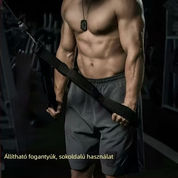 Többszegmenses hosszabbító kötél fitnesz gantryhoz, vastagított felső húzó kötél, kettős fejű nyomó, bicepsz és tricepsz számára