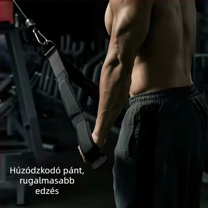 Többszegmenses hosszabbító kötél fitnesz gantryhoz, vastagított felső húzó kötél, kettős fejű nyomó, bicepsz és tricepsz számára