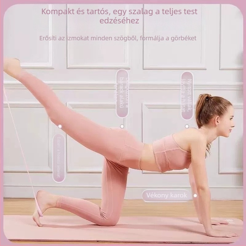 8-as alakú ellenálláserősítő hát- és váll-edzéshez, jóga nyújtó szalag