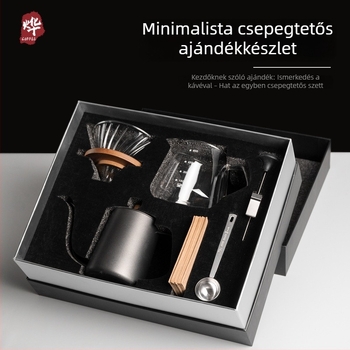 Prémium kézzel készített kávés készlet otthonra, amerikai stílusú mérleggel, kávészükségletekkel és kávéfőzővel, üzleti ajándék