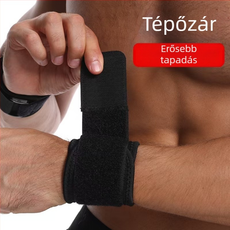 Rugalmas kompressziós csuklóvédő sporthoz és súlyemeléshez