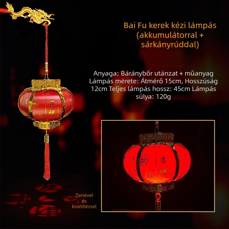 A Ló éve: Gyerekeknek kézben tartható világító medál, virágos újévi lampionok, retro LED palotai lámpa, dekoráció
