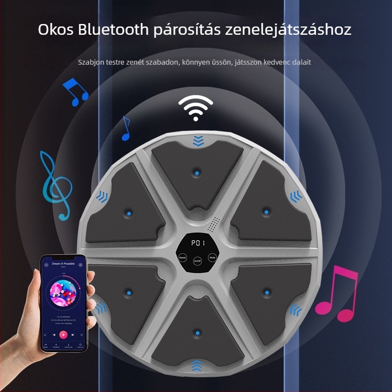 Okos Bluetooth boksz célfal edző – zenével, otthoni használatra