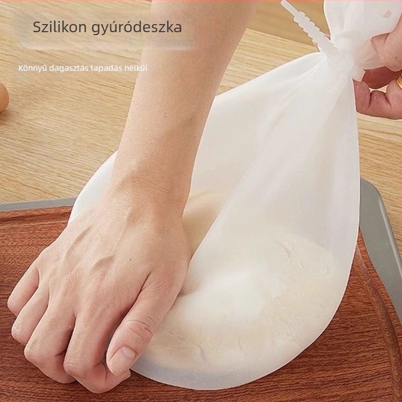 Szilikon tészta dagasztó tasak háztartási konyhához, tapadásmentes, pihentetésre és formázásra