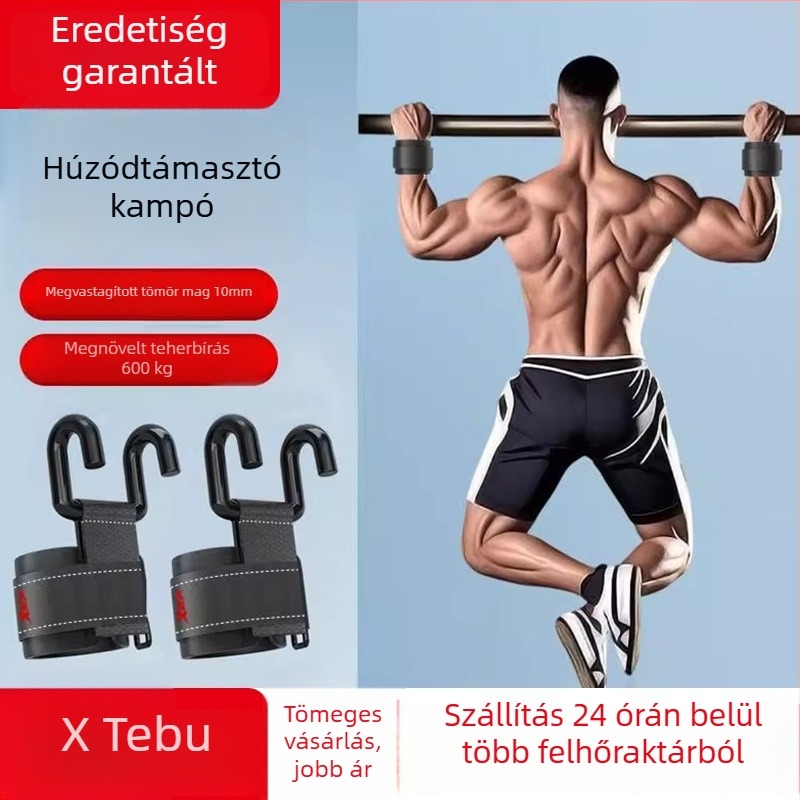 Xtep erősegített felhúzóhorog vízszintes rúdhoz – csuklótámasz edzéséhez (férfiak és nők)