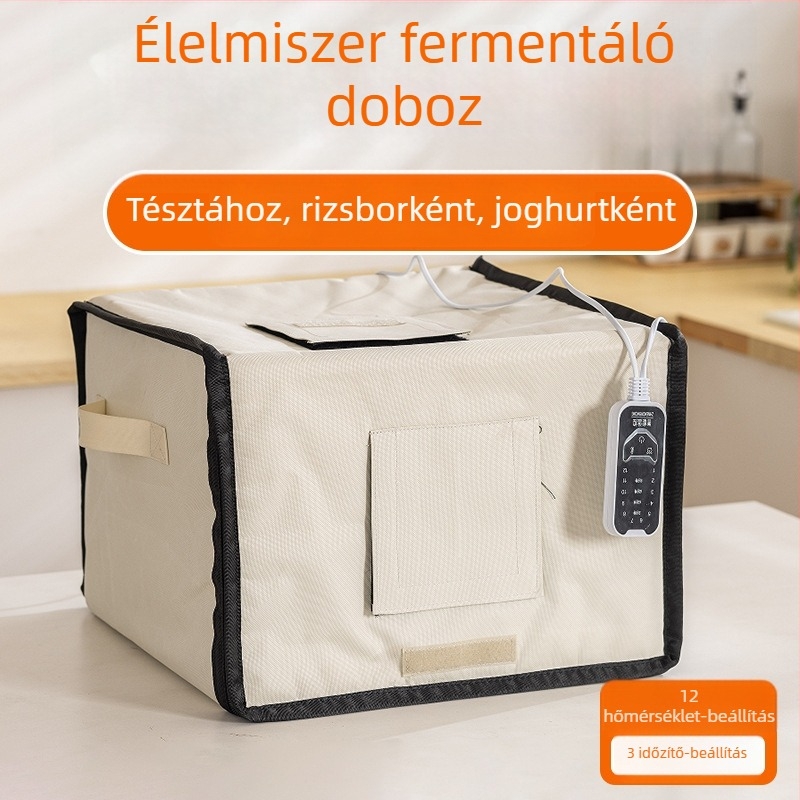 Állandó hőmérsékletű erjesztő doboz otthoni használatra, tészta kelesztő készülék, joghurt és rizsbor fermentációja