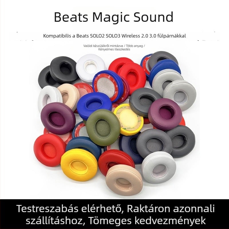 Beats Solo2/Solo3 vezeték nélküli fejhallgatóhoz való bőrtok