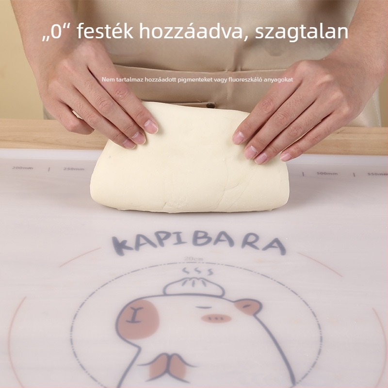 Szilikon dagasztó matrac – vastagított nyújtó felület, tapadásmentes, otthoni sütéshez