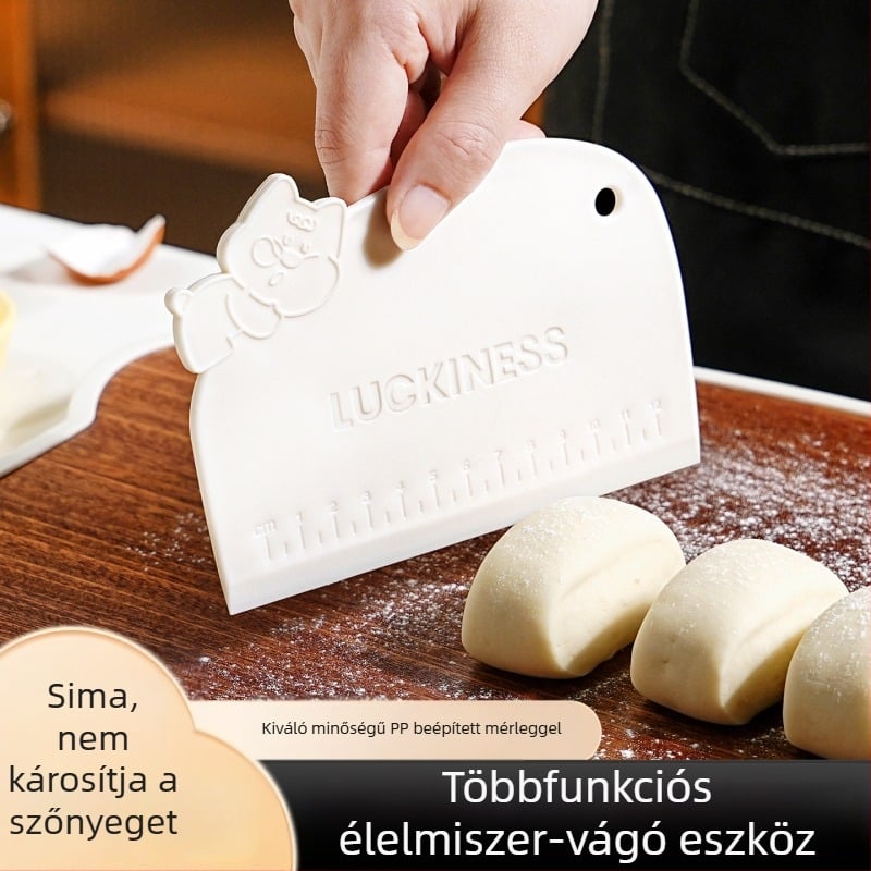 Cakoo Műanyag spatula mérőskálával, torták sütéséhez és krémek simításához, integrált vastag kivitel