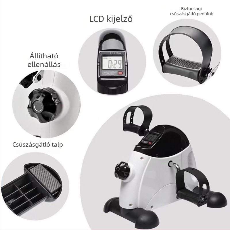 Otthoni mini stepper és pedál edző a felső- és alsó végtag rehabilitációjához és fitneszhez