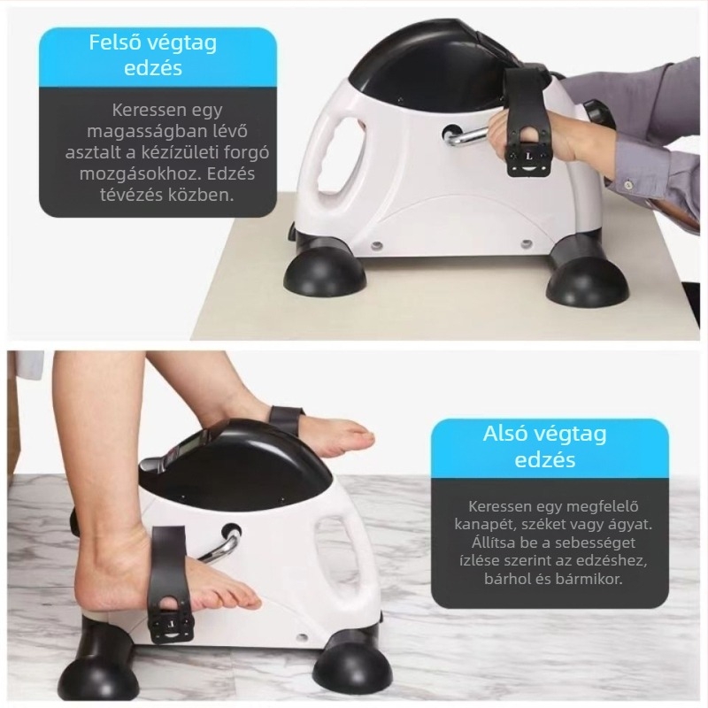 Otthoni mini stepper és pedál edző a felső- és alsó végtag rehabilitációjához és fitneszhez
