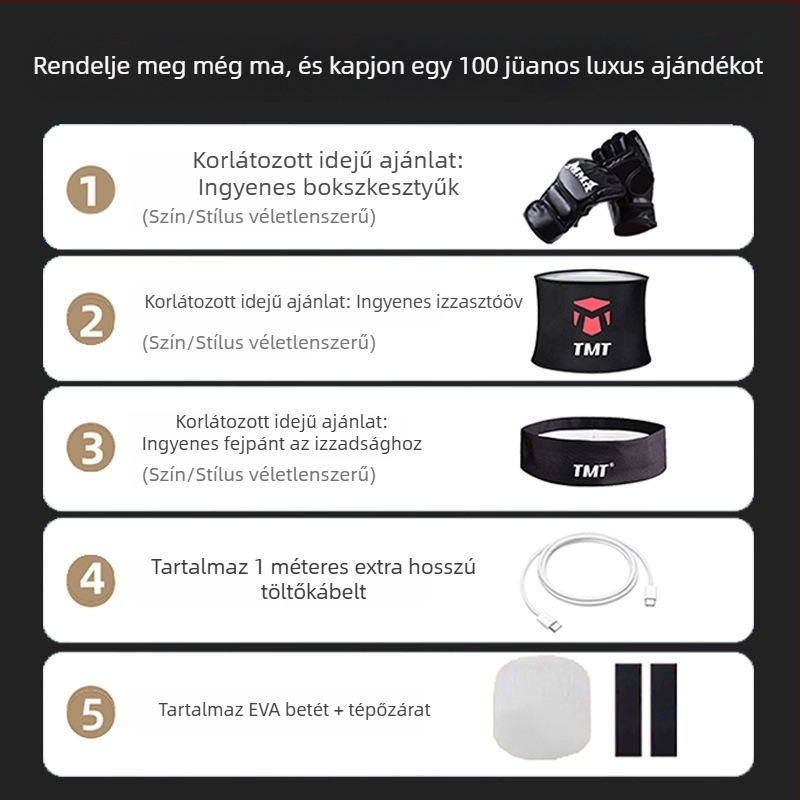 Beltéri elektronikus boksz célpont reakciós fényekkel, felnőtteknek — akasztós típusú Sanda edzőfelszerelés