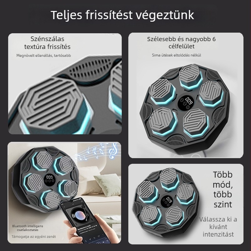 Beltéri elektronikus boksz célpont reakciós fényekkel, felnőtteknek — akasztós típusú Sanda edzőfelszerelés