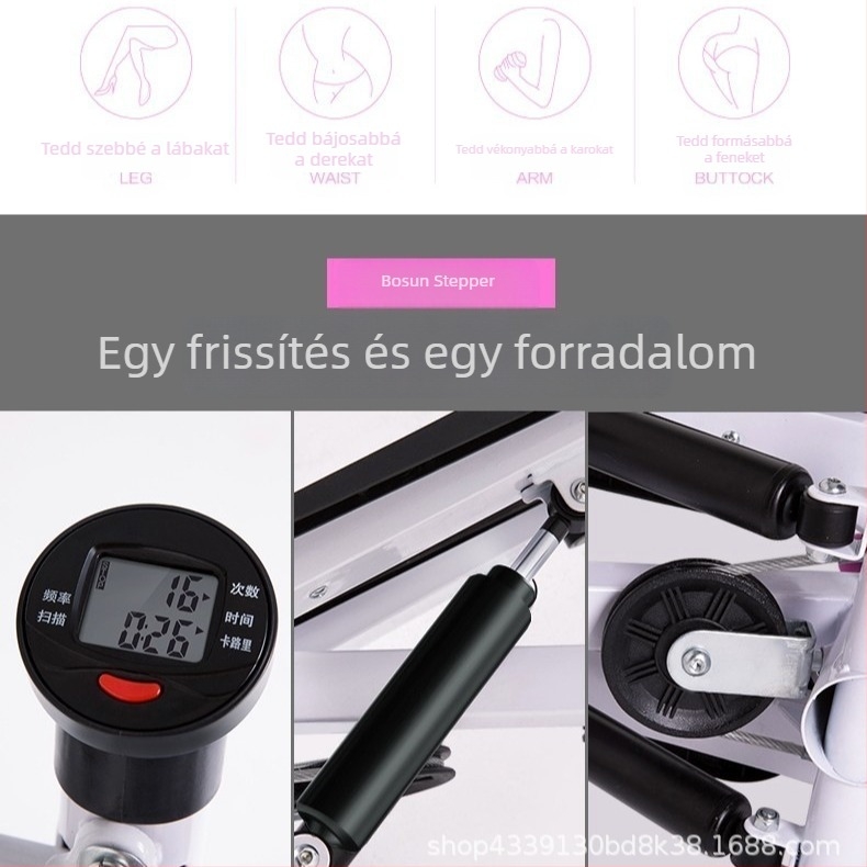 Kompakt hidraulikus otthoni fitneszgép lépcsőzőkarokkal, belső kardióhoz, deréktáji forgatáshoz
