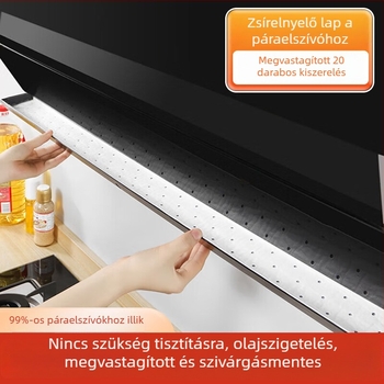 Zsírtaszító papír készlet páraelszívóhoz, zsírt felszívó pamut, speciálisan olajálló pamut, olajálló alátét, fejlett fóliás kivitel, 20 db