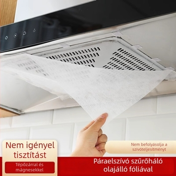Hőálló, önragasztó zsírelnyelő szűrőpapír a konyhai páraelszívóhoz
