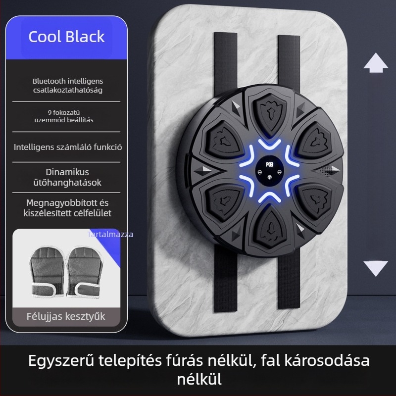 Új intelligens zenés gyémánt alakú boksz cél, Bluetooth zenés bokszgép otthoni edzéshez – gyermekek boksz edzőfelszerelése