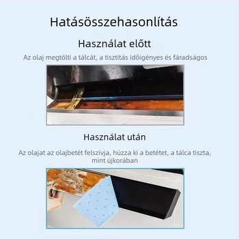 Univerzális olajfelszívó gyapotbetétek konyhai elszívóhoz, vastagított oldalsó szűrődoboz, olajálló papír az olajtálhoz