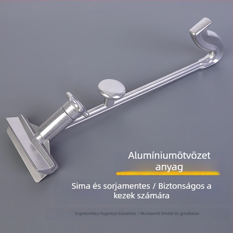 Kereskedelmi hosszú nyelű alumínium BBQ spatula vaslapon történő steak sütéséhez