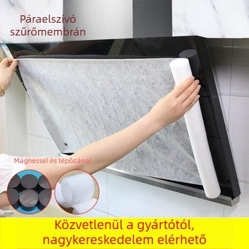 Konyhai zsírszívó szűrő – szűrőpapír és abszorbáló gyapot