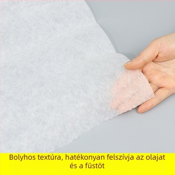 Konyhai zsírszívó szűrő – szűrőpapír és abszorbáló gyapot