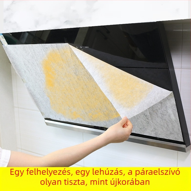 Konyhai zsírszívó szűrő – szűrőpapír és abszorbáló gyapot