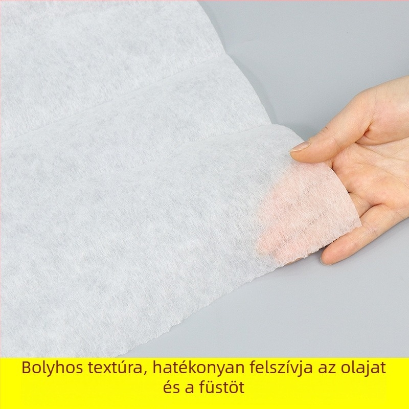Konyhai zsírszívó szűrő – szűrőpapír és abszorbáló gyapot