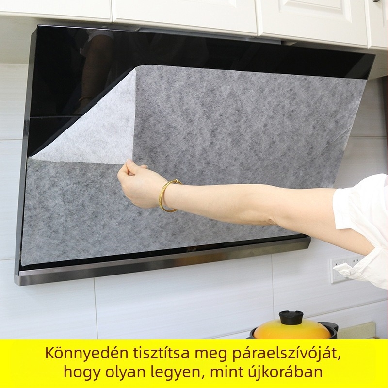 Konyhai zsírszívó szűrő – szűrőpapír és abszorbáló gyapot