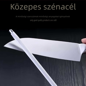 Magas széntartalmú acélból készült élező rúd — gyors háztartási élező eszköz