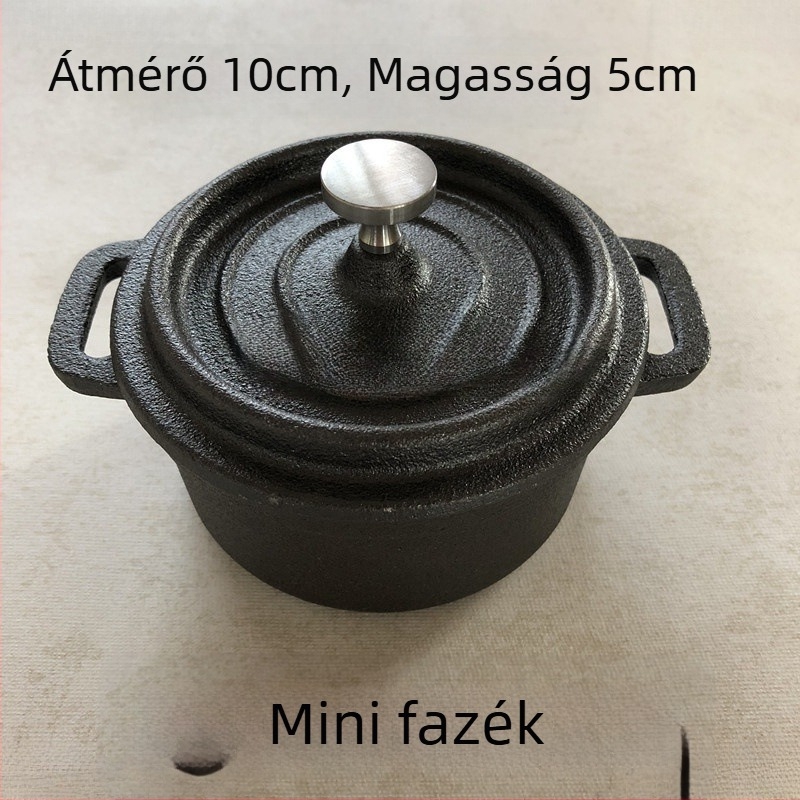 Mini konyhai játékkészlet valós főzési élménnyel, mini konyhai eszközök, omlett serpenyő bevonat nélkül, három stílusban