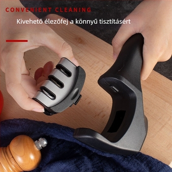 Háztartási automata késélező — kompakt, többfunkciós élező kő gyors hegyezéshez a konyhában
