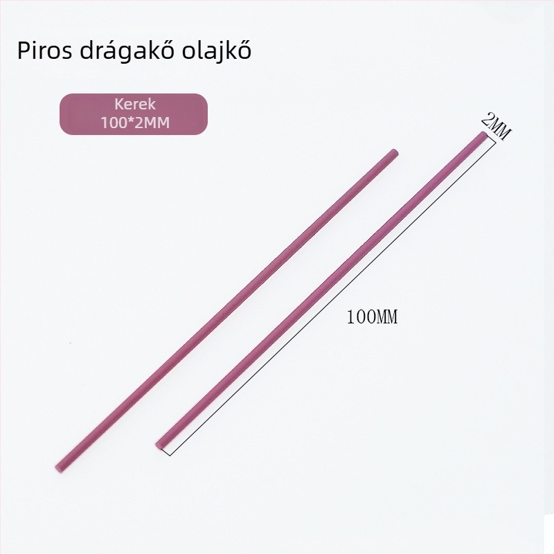 Rubin olajkő hengeralakú köszörűkő, 3000-es hálózattal, polírozáshoz és finom csiszoláshoz